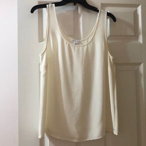 Cuyana Ivory Silk Tank